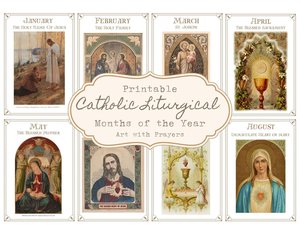 Catholic Liturgical Months of the Year Homeschool Art and Prayer