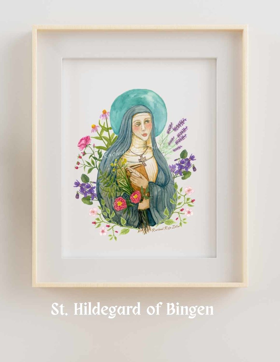 St. Hildegard of Bingen Art Print
