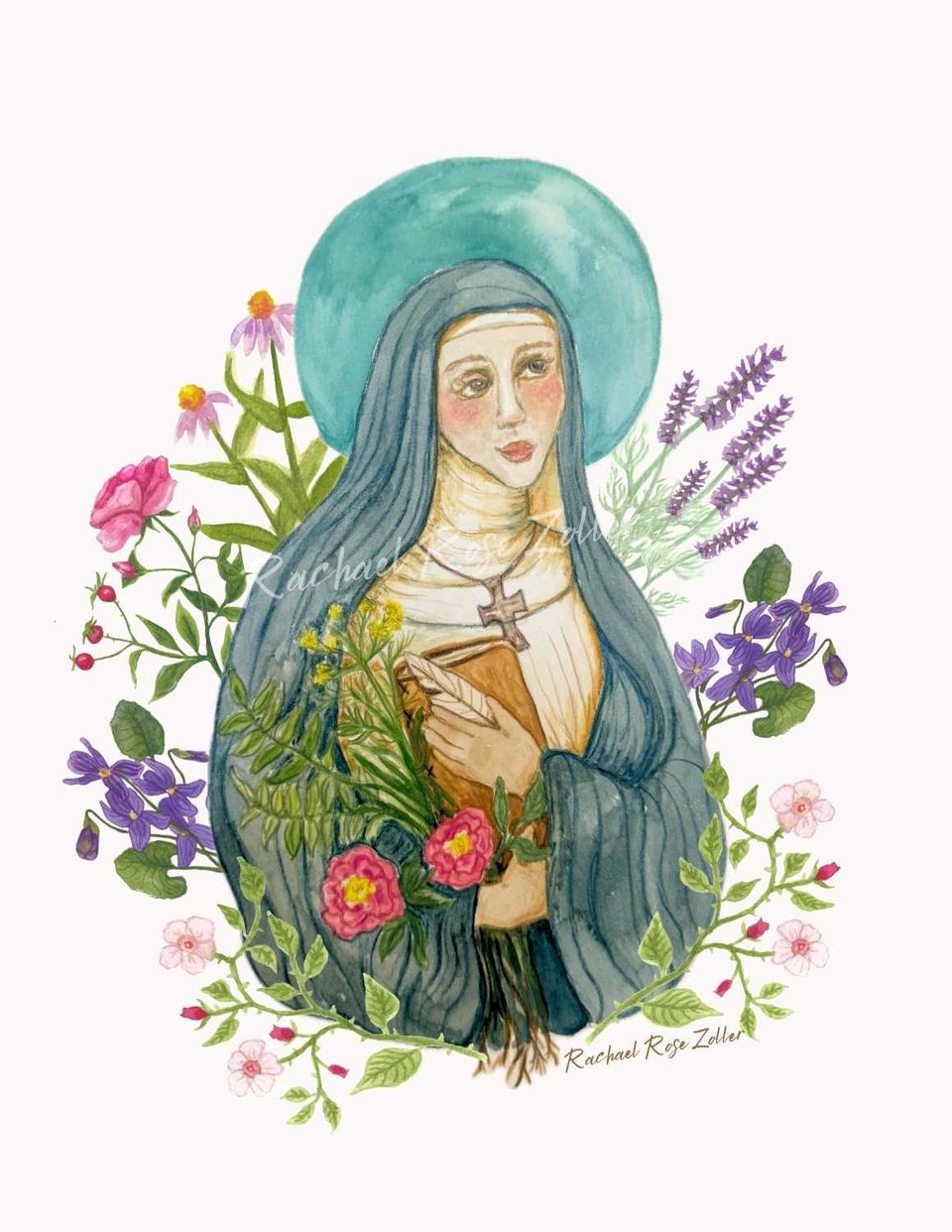 St. Hildegard of Bingen Art Print