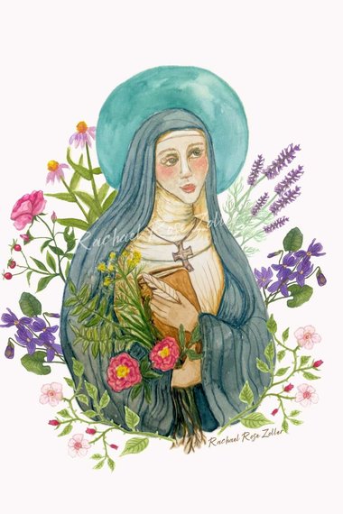 St. Hildegard of Bingen Art Print