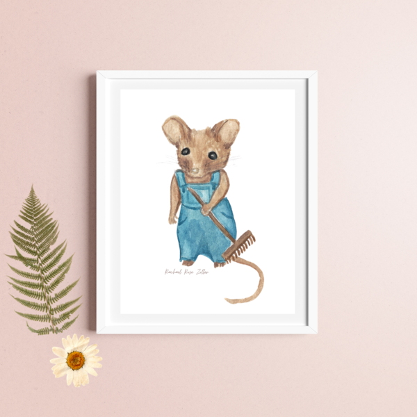 Huckleberry Mouse 4x6" print